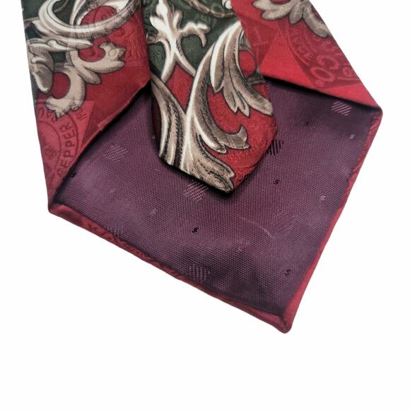 Tabasco Oysters Hot Pepper Sauce Necktie Vintage Men's All Silk Tie - Picture 8 of 8